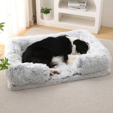 Round Plush Winter Pet Bed