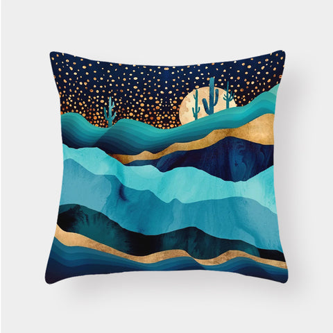 Landscape Lumbar Cushion Cover