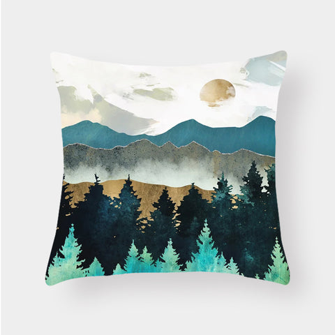 Landscape Lumbar Cushion Cover