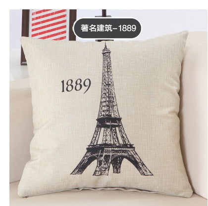 City Print Pillowcases - London, Paris, New York