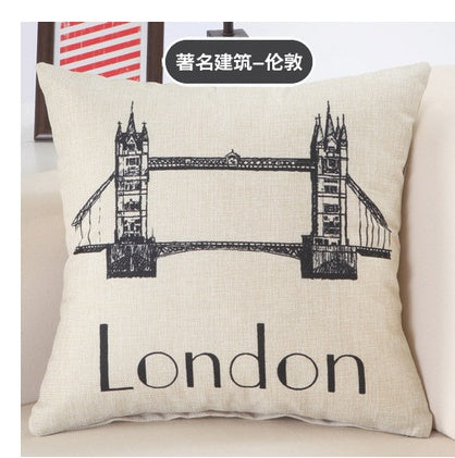 City Print Pillowcases - London, Paris, New York