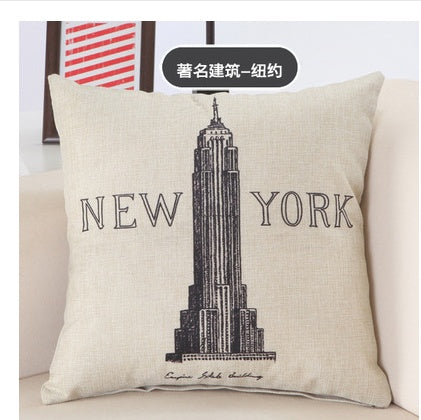 City Print Pillowcases - London, Paris, New York