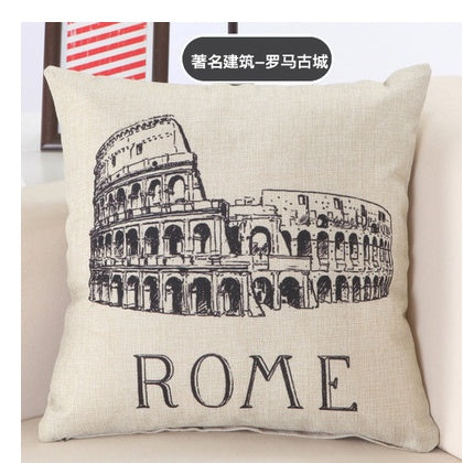 City Print Pillowcases - London, Paris, New York