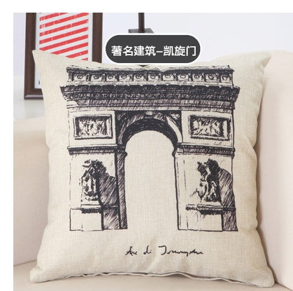 City Print Pillowcases - London, Paris, New York