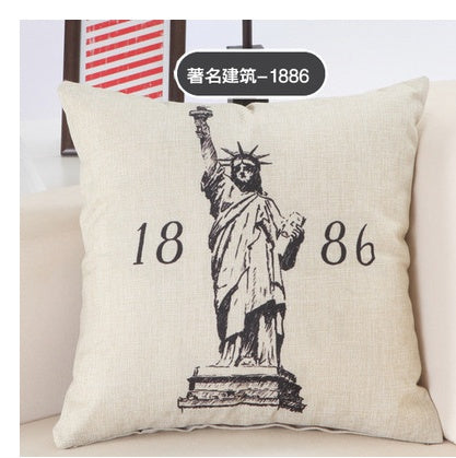 City Print Pillowcases - London, Paris, New York