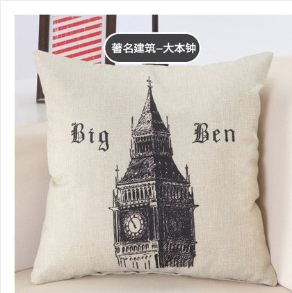 City Print Pillowcases - London, Paris, New York