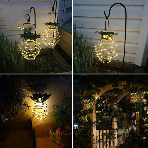 Outdoor Solar Pineapple Fairy Lights