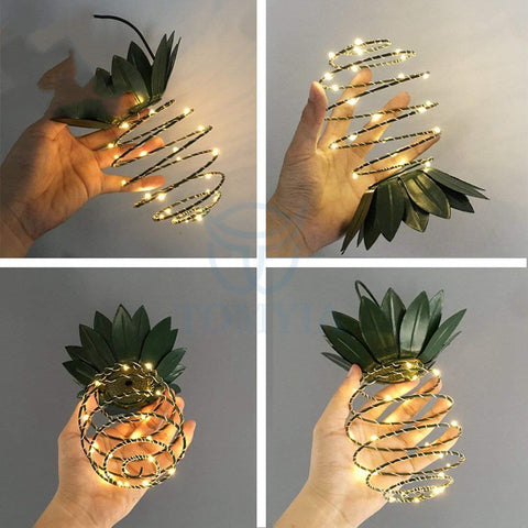 Outdoor Solar Pineapple Fairy Lights