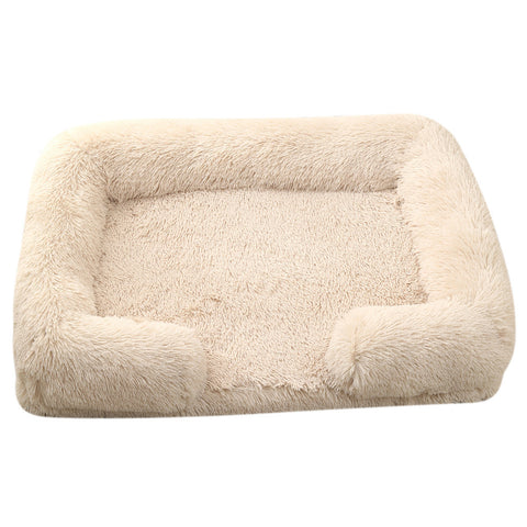 Round Plush Winter Pet Bed