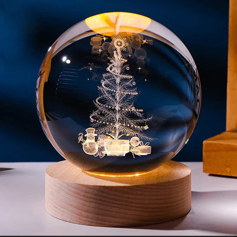 Starry Sky Crystal Ball Night Lamp