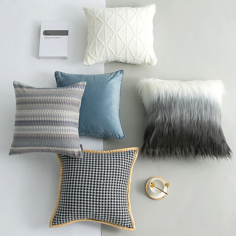 Fabric Sofa Pillow Combination