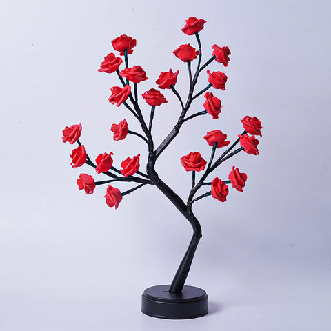 Flower Tree Rose USB Table Lamp