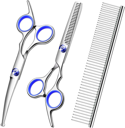 Dog Scissors Kit with Comb