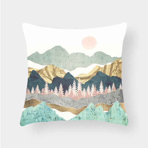 Landscape Lumbar Cushion Cover