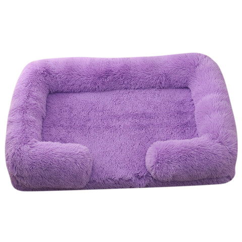 Round Plush Winter Pet Bed