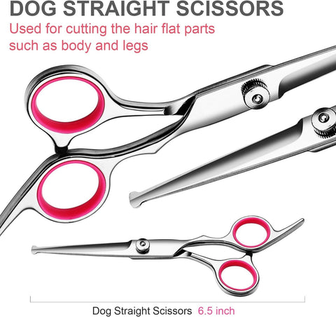 Dog Scissors Kit with Comb