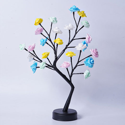 Flower Tree Rose USB Table Lamp