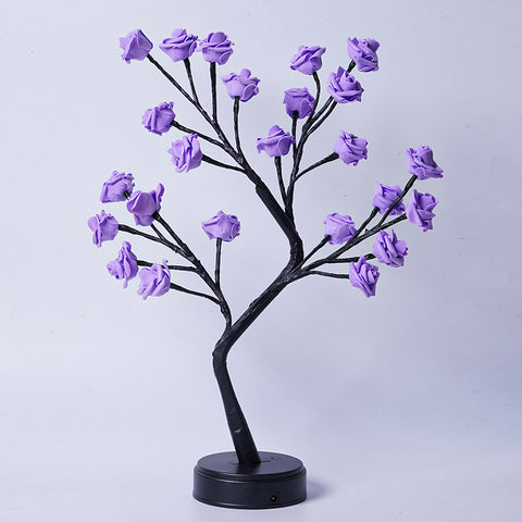 Flower Tree Rose USB Table Lamp