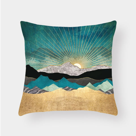 Landscape Lumbar Cushion Cover