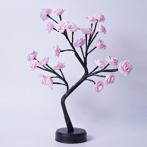 Flower Tree Rose USB Table Lamp