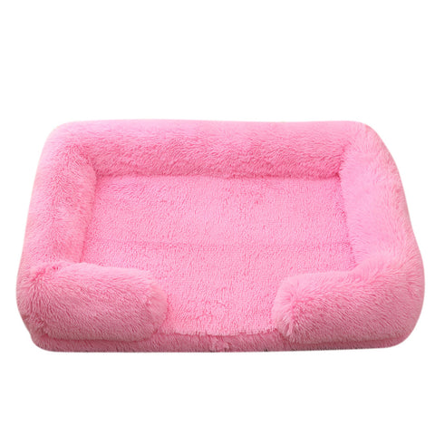 Round Plush Winter Pet Bed