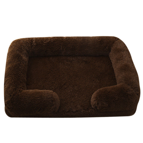 Round Plush Winter Pet Bed