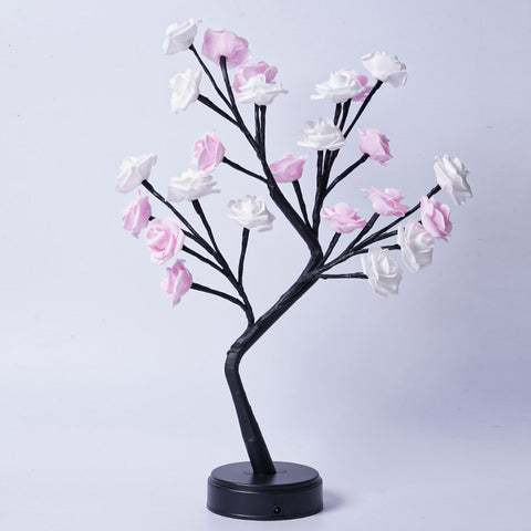 Flower Tree Rose USB Table Lamp