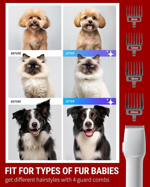 Pet Hair Vacuum & Grooming Kit