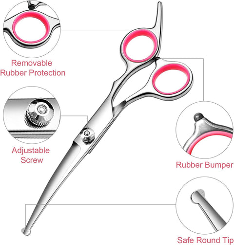 Dog Scissors Kit with Comb