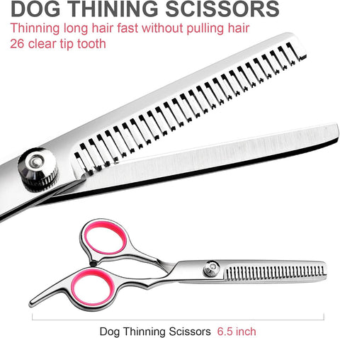 Dog Scissors Kit with Comb