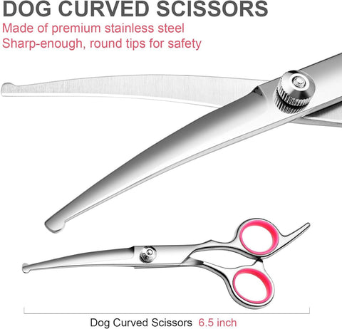 Dog Scissors Kit with Comb