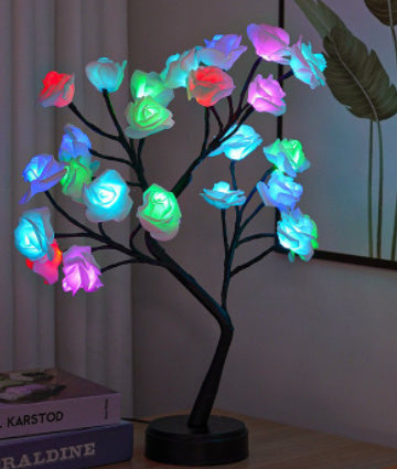 Flower Tree Rose USB Table Lamp