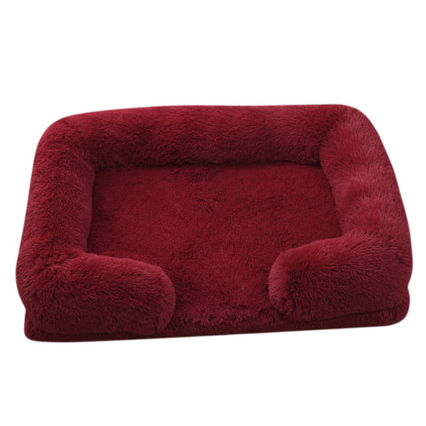 Round Plush Winter Pet Bed