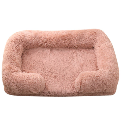 Round Plush Winter Pet Bed