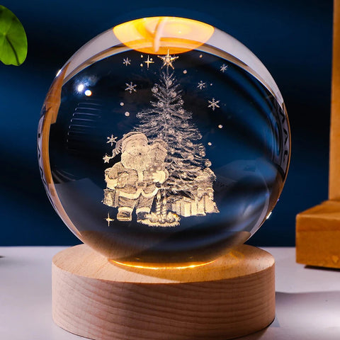 Starry Sky Crystal Ball Night Lamp